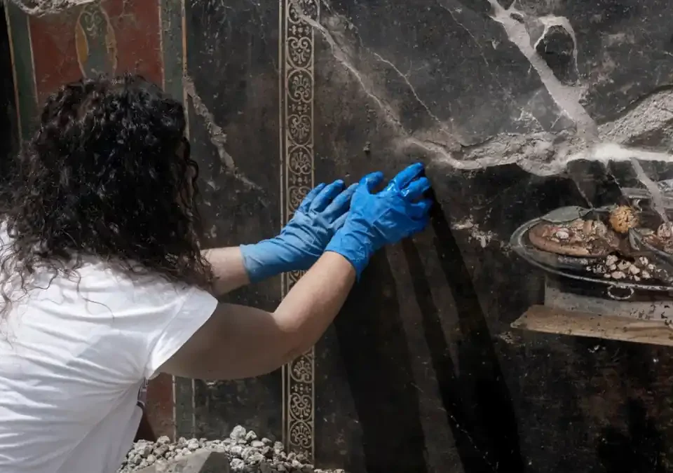 Pompei - antenato della pizza in un affresco