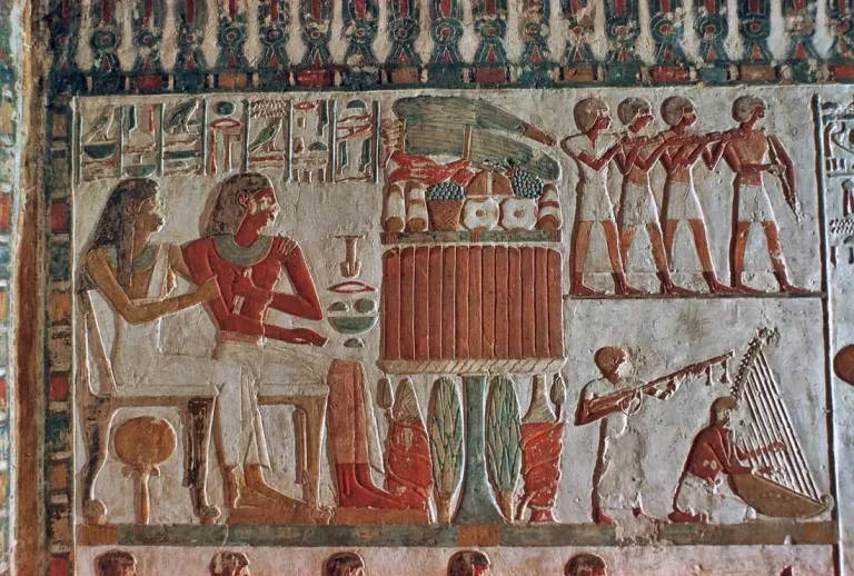 Tomba di Paheqamen (TT343)_Scena di banchetto funebre