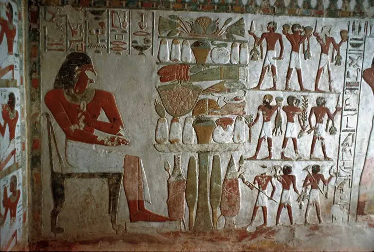Tomba di Paheqamen (TT343)_Scena di banchetto funebre_01