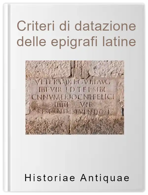 criteri di datazione delle epigrafi latine